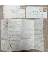 Antique Letter With Stamps And Envelopes Lot 1886 - $929.16 MXN