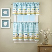 Let&#39;s Go To The Beach Ocean View Blue Skies Vibrant Window Valance,60&quot; x 16-NEW - £11.55 GBP