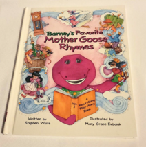 Barney&#39;s Favorite Mother Goose Rhymes - Vol 2 A Read-A-Long Play-Along Book 1993 - £7.69 GBP