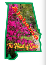 5&quot; alabama the heart of dixie bumper sticker decal usa made - £21.08 GBP