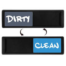 Dishwasher Magnet Clean Dirty Sign Double-Sided Refrigerator Magnet(Black-Blue G - £3.15 GBP