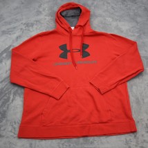 Under Armour Sweater Mens XL Red Cold Gear Fitted Active Pullover Hoodie - £20.49 GBP