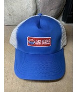 Las Vegas Motor Speedway Trucker Hat NEW Snapback Blue White Embroidered - $29.88 CAD