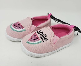 Wonder Nation Watermelon Toddler Girls Casual Shoe Sneakers - New - Size 4 Pink - £8.04 GBP