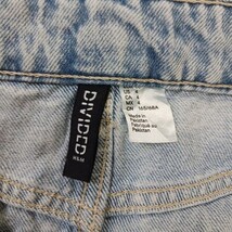 Divided H&M Women's Blue Cotton Rear Slit Denim Skirt Size 4 image 3