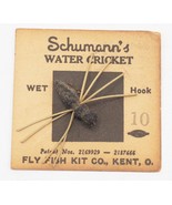 Classic Schumann&#39;s Water Cricket Dry Hook Fly Fishing On Kent Card-
show... - £29.97 GBP