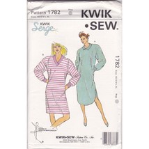 UNCUT Vintage Sewing PATTERN Kwik Sew 1782 Serge, Misses 1988 Nightshirt, OS - $28.06