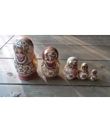 Russian Matryoshka Hand Painted Nesting Dolls 4.75 inches - £30.19 GBP