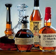 Thomas Stiltz Pride de Kentucky &quot;Bourbon Botellas Mostrados 28x28 Giclée Lona Hs - £820.43 GBP