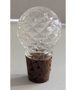 Vintage Clear Pressed Glass Bottle Decanter Replacement Stopper Top ONLY... - $352.39 MXN