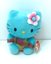 Sanrio Blu Hello Kitty Beanie Baby Plush Stuffed Animal Kawaii Hawaiian Tutu Ty - £10.35 GBP