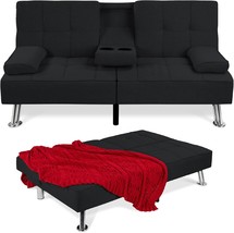 Best Choice Products Linen Modern Folding Futon, Reclining Sofa Bed For,... - £150.15 GBP