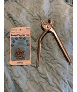 Dritz Gripper Plier Kit Snap Fasteners Accessories Lot Vtg - $13.71 CAD