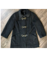 Calvin Klein wool peacoat with toggles  &amp; Zipper  Size 6 Removable Hood - £43.76 GBP