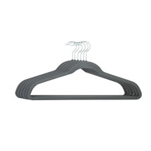 Extra Wide 21 Velvet Coat Hangers | 6 Pack | Slim Design | Heavy Duty | Holds 10 - £23.72 GBP