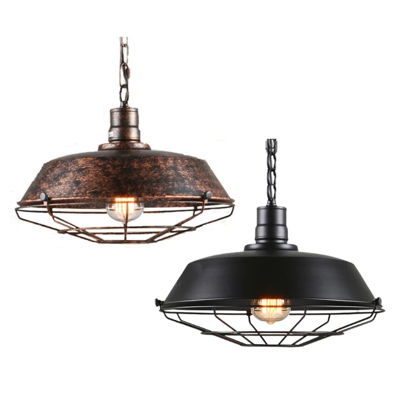 Vintage Pendant Lamp Light Industrial Retro Iron Hanging Ceiling Lamps E27 - $34.92+
