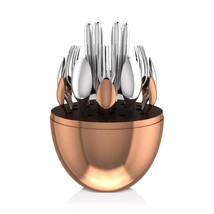 Christofle 24-teiliges Besteckset versilbert &amp; rosévergoldet Mood - €2.304,87 EUR