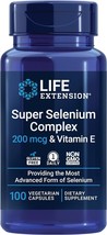 Life Extension Super Selenium Complex 200 mcg &amp; Vitamin E Thyroid    11-2025 - $10.65