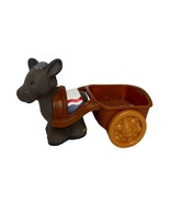 Fisher Price Little People Christmas Nativity Figure DONKEY &amp; CART Repla... - $168.46 MXN