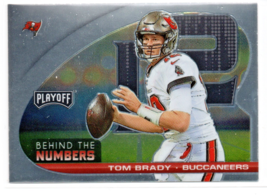 2021 Panini Playoff - Behind the Numbers Tom Brady #BTN-TBR Tampa Bay Bu... - $36.32 MXN