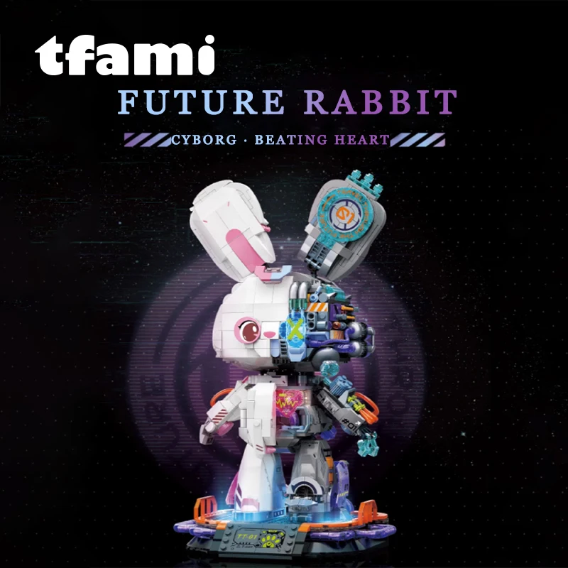 TFAMI 1000PCS Building Blocks Toy Mechanical Rabbit Robot Model Assembled To - £109.18 GBP