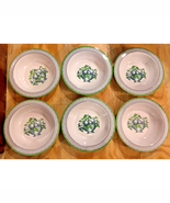 Melamine Ware 6 Pc Cereal Bowl Apple Fruit Basket Weave Villeroy &amp; Boch ... - $332.69 MXN