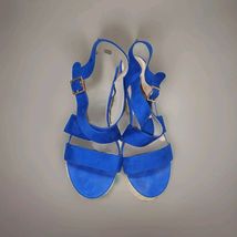 Allegra K Women's Espadrilles Platform Slingback Deep Blue Wedges Sandal... - $24.74