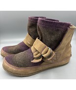 Sorel Yaquina Blanket Purple Women’s Boots Ankle Strap Brown Size 7.5 - $24.28
