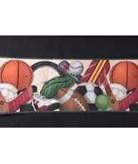 2x Sports Theme Wallpaper Border Multiple Sports 10 Yds Total York BR434... - $27.16 CAD