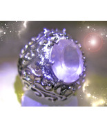 HAUNTED ROSE QUARTZ RING EXTREME CLEAR LOVE KARMA HIGHEST LIGHT COLLECTI... - $330.77
