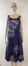 Tommy Bahama Stretch Silk Purple Hawaiian Empire Waist Dress Womens Size 8 - £34.04 GBP
