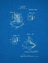Spinning Top Patent Print - Blueprint - $7.95+