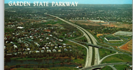 Garden State Parkway New Jersey Highway NJ Postcard Chrome Roadway Freeway 1967 - $8.33