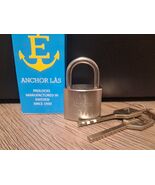 ANCHOR LÅS 610-1S 20 /Sweden/ Small Padlock With 2 keys - $50.52