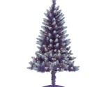 Holiday Time ~ Purple Christmas Tree ~ 4&#39; x 27&quot; ~ Pre-Lit ~ Clear Lights - $55.75