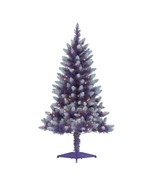 Holiday Time ~ Purple Christmas Tree ~ 4&#39; x 27&quot; ~ Pre-Lit ~ Clear Lights - $76.46 CAD