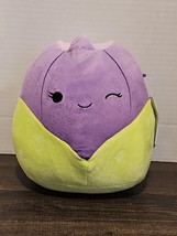 Rare 2020 Squishmallow Jackie The Tulip Purple Green 8&quot; Plush Flower New - £15.69 GBP
