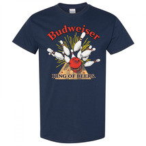 Budweiser Bowling Strike Navy Colorway T-Shirt Blue - £27.85 GBP+