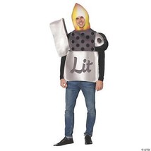 Lighter Costume Adult Men Women Lit Tunic Halloween Party Unique GC6358 - £56.01 GBP