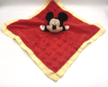 Disney Baby Lovey Mickey Mouse Security Blanket Crinkle Ears Satin Trim ... - £7.85 GBP