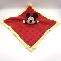 Disney Baby Lovey Mickey Mouse Security Blanket Crinkle Ears Satin Trim Sensory - £7.80 GBP