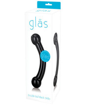 Glas Double Bull Glass Dildo - Black - £15.30 GBP