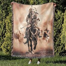 Indian Native American Woven Blanket Throw Tapestry Western Horse Tribal... - $59.99+