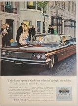 1960 Print Ad Pontiac Bonneville 2-Door Sports Coupe Wide-Track Car  - £17.69 GBP