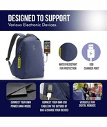 Navy Blue - Green Grizzlys BackPack USB Charging Port - $54.71
