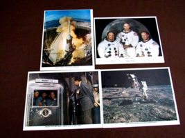 NEIL ARMSTRONG BUZZ ALDRIN MICHAEL COLLINS APOLLO 11 VINTAGE LITHO PHOTO... - £110.99 GBP