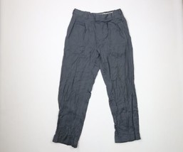 Vtg 40s Streetwear Mens 32x30 Gabardine Rayon Pleated Cuffed Pants Trous... - £197.55 GBP
