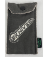 EKNIVES Knife Snap Button Pouch Microfiber Lined Molon Labe Logo 6&quot; x 3&quot;... - $507.86 MXN