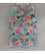 NWT Top Paw Colorful Leafy Floral Dog Dress Size Large - $106.70 MXN
