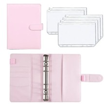 2023 A6 PU Leather Buet Binder Notebook Cash Envelopes System Set with Binder Po - £116.26 GBP